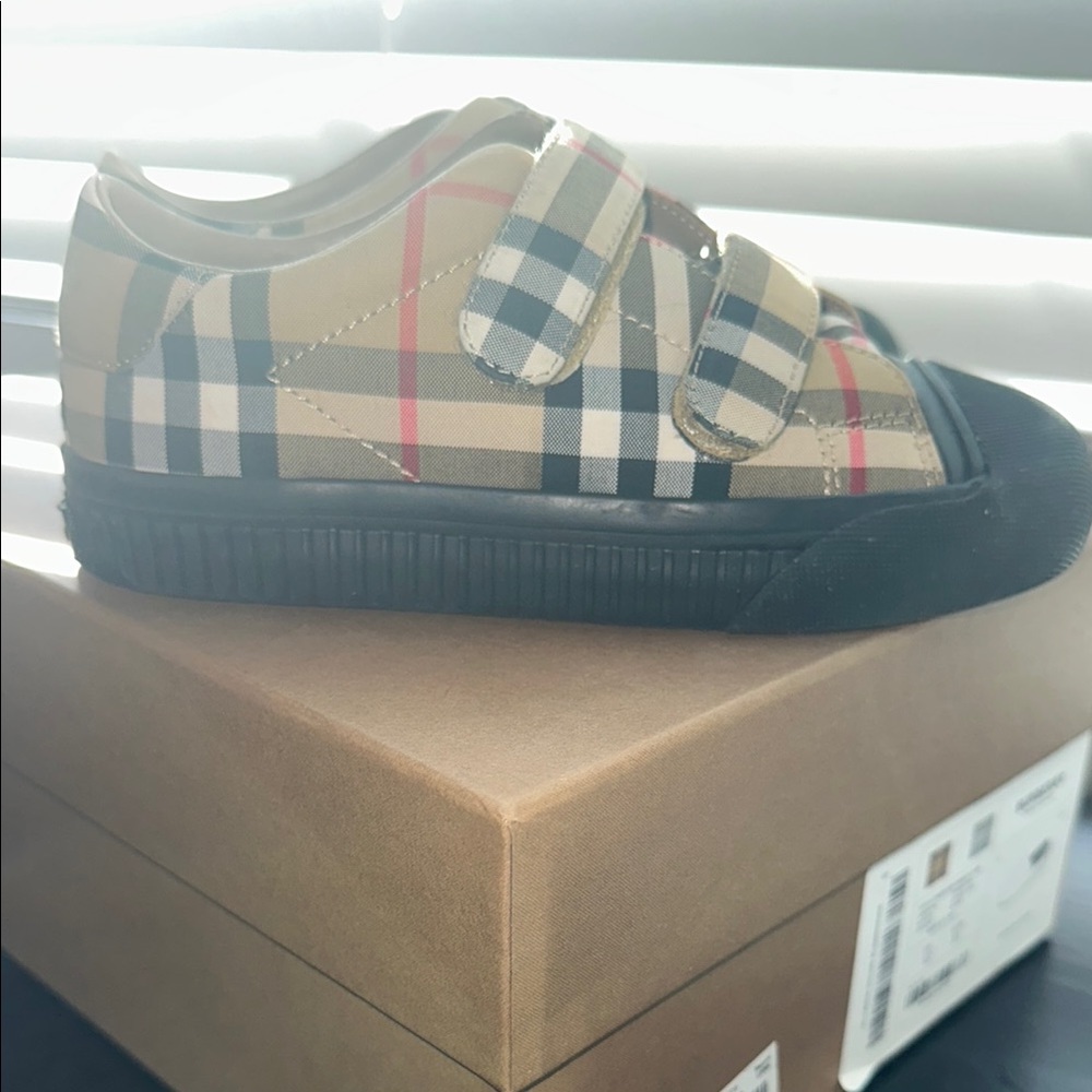 Burberry Plaid Kids Sneakers